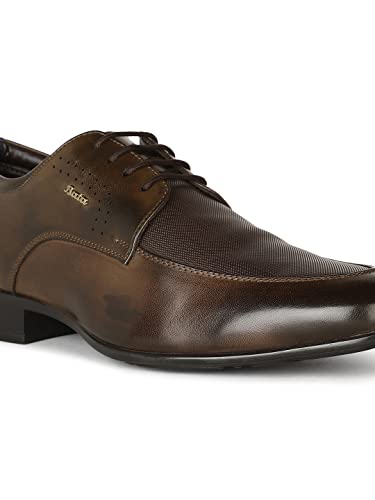 Bata Men's Lace-up Formal Shoes - Brown - Image 5