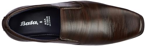 Bata Men's Brown Slip-On Formal Shoes - Image 5