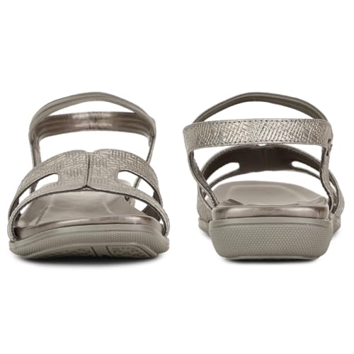 Bata Grey Slip-on Sandals for Women - Image 4