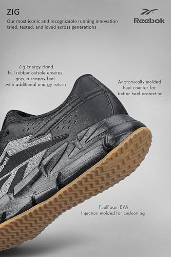 Reebok Zig Ocenica Lite Men's Black Running Shoes - Image 3