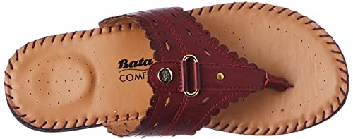Bata Comfit Women's Red Slip-on Sandal - Image 5