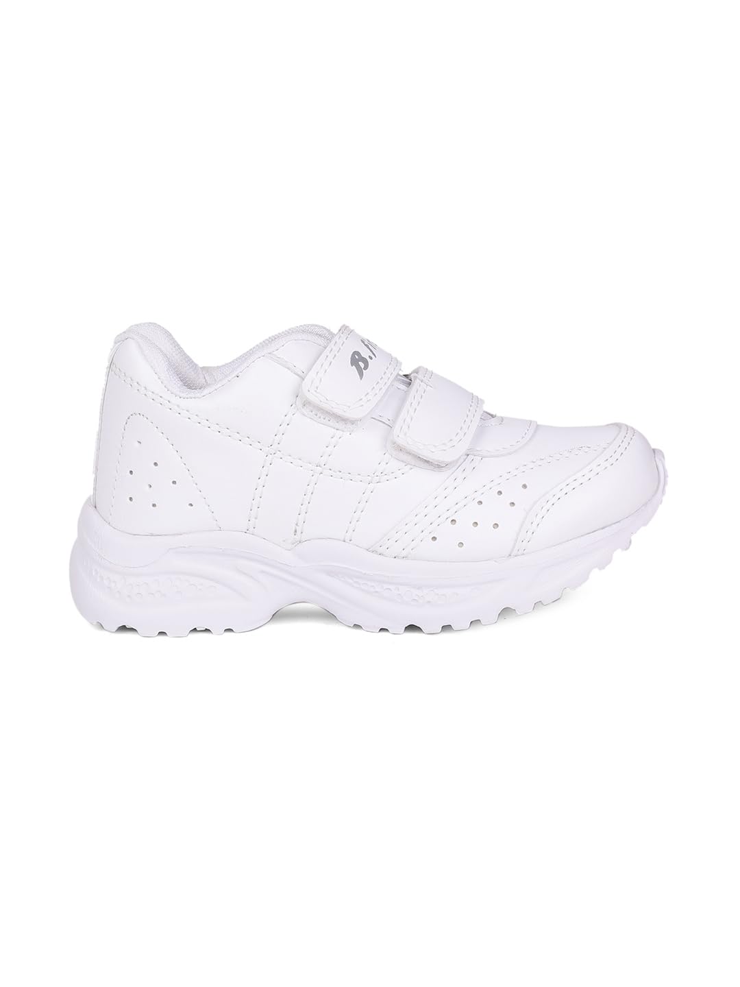 Bata Boys White Velcro School Shoes - Image 4