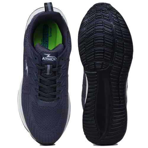 ATHCO Men's Koach Grey Running Shoes - Image 3