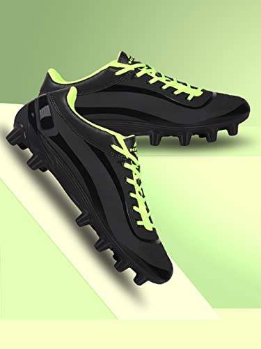 Nivia Men's Airstrike Football Stud - Black Green - Image 2