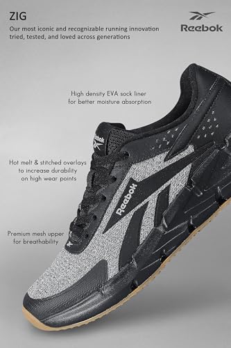 Reebok Zig Ocenica Lite Men's Black Running Shoes - Image 2