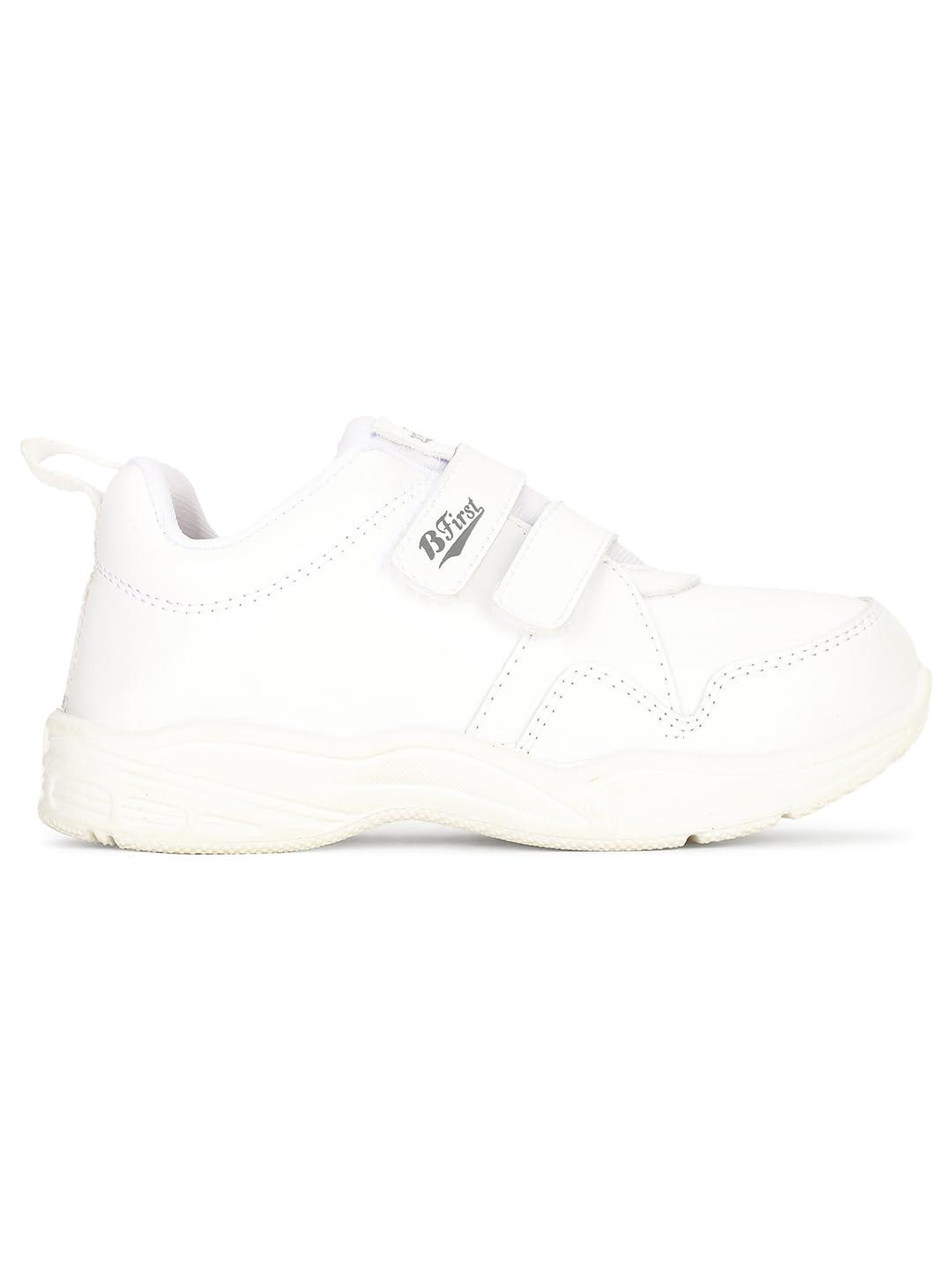 Bata Unisex White Velcro School Shoes - Image 3