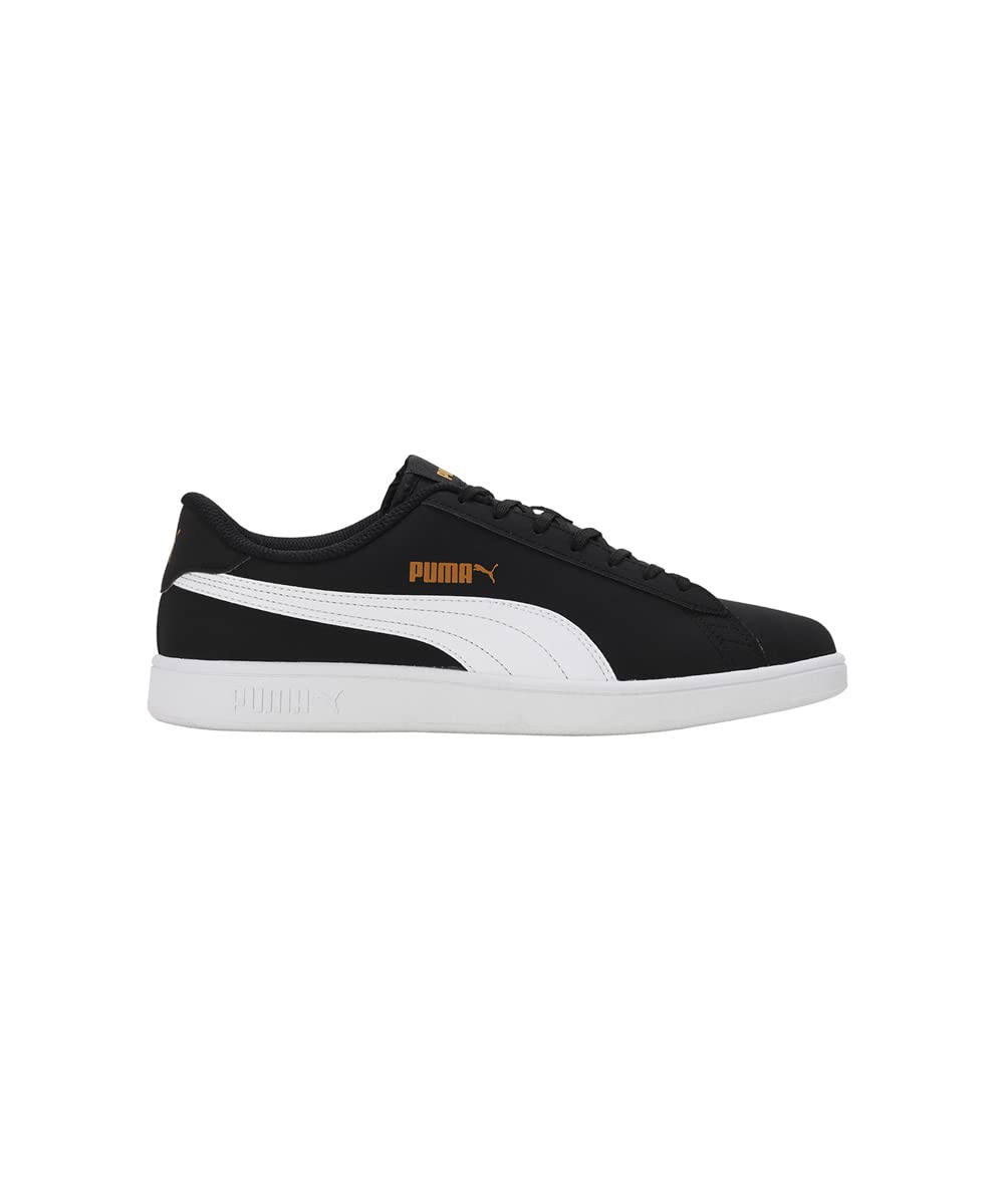Puma Smash V2 Sneaker - Black White Gold - Image 3