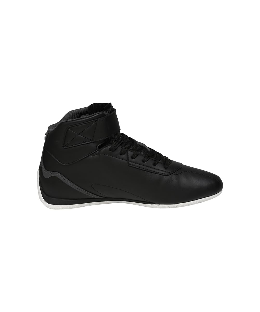 Puma BMW MMS Neo Cat Mid Sneakers - Black Shadow Gray - Image 3