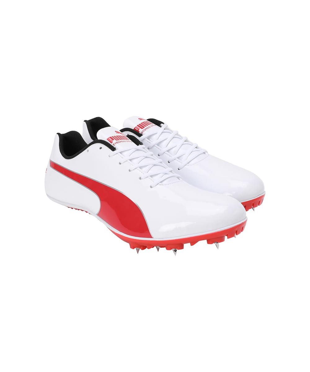 Puma Evospeed Sprint Running Shoe - White Red Silver - Image 5
