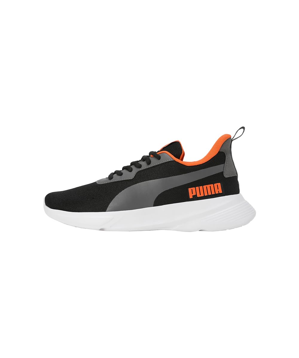Puma Mens Jitter Sneaker - Black Cool Mid Gray Rickie Orange - Image 2