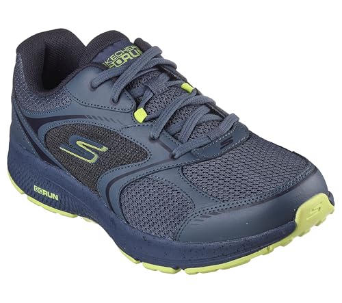 Skechers Men's GO Run CONSISTENT - Navy/Lime - Image 4