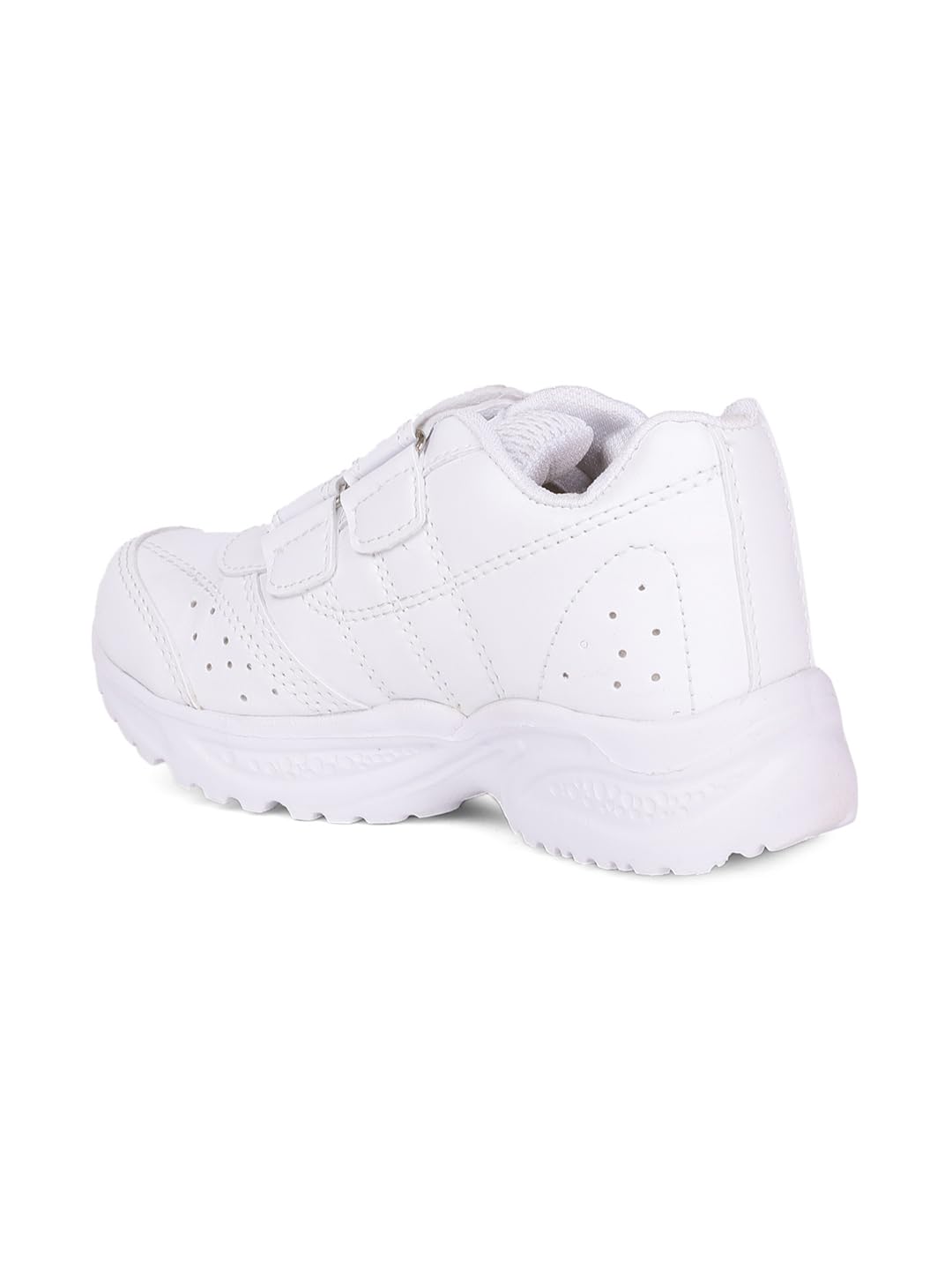 Bata Boys White Velcro School Shoes - Image 3