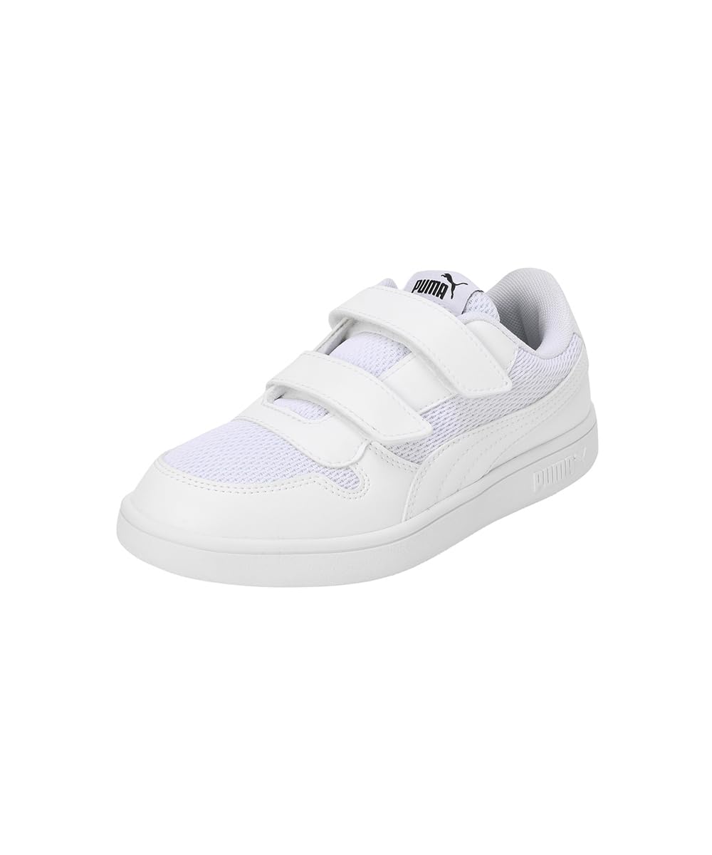 Puma Unisex Kid Smash Comfort Sneaker - White Black