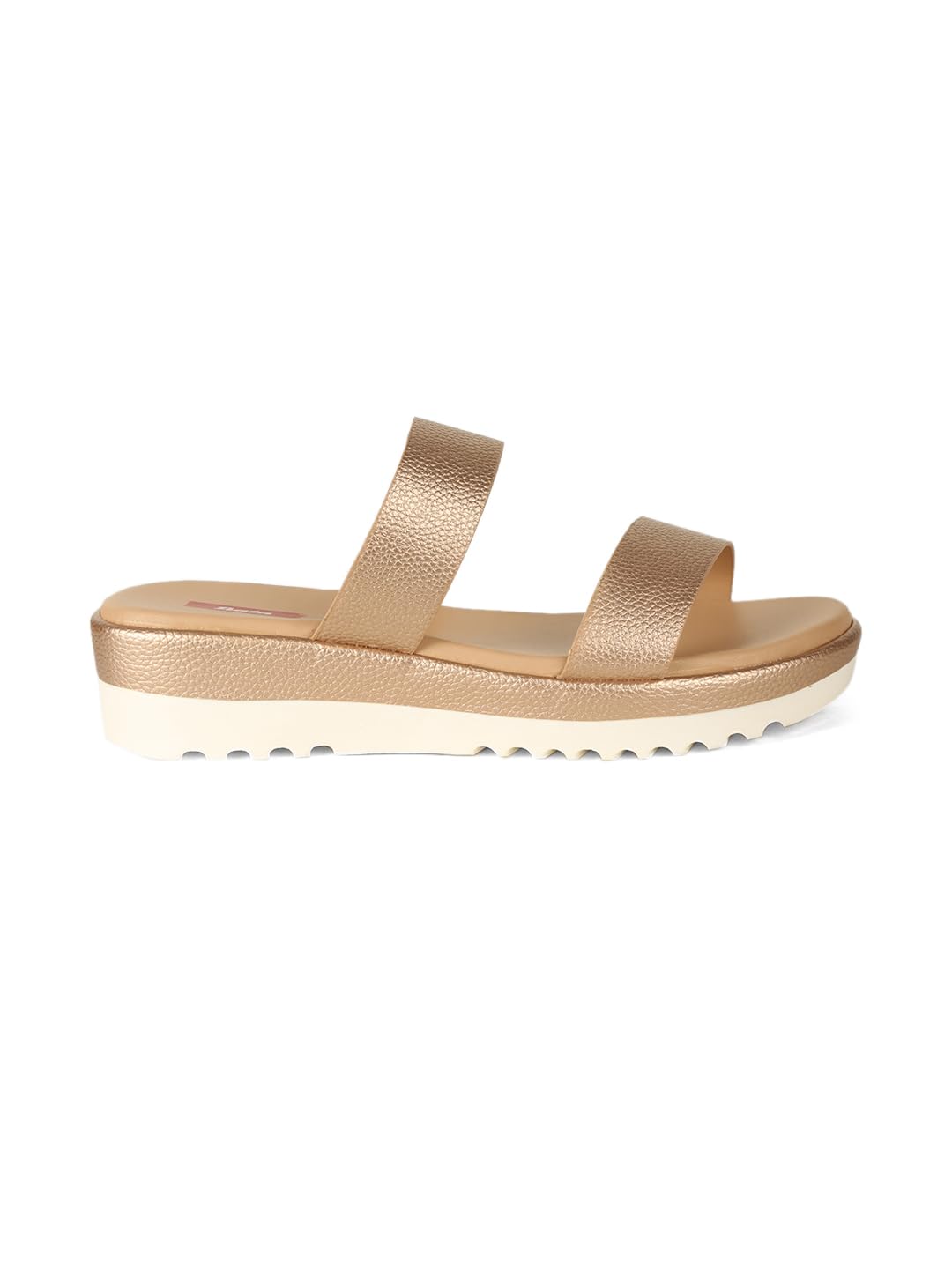 Bata Women's Rose Gold Platform Heels Sandals - Image 3