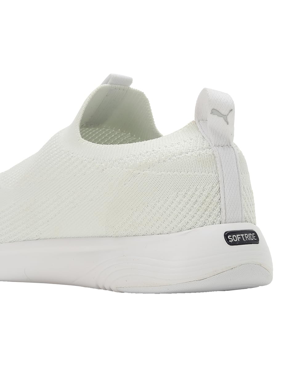 Puma Mens Softride Clean V2 - White Silver Running Shoe - Image 5