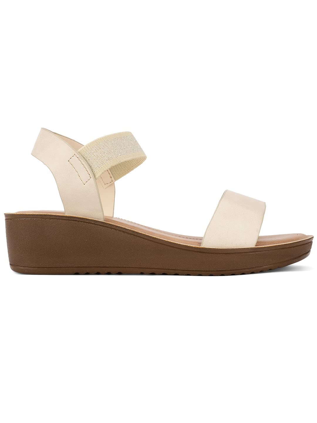 Bata Women's Wedge Heel Sandal - Beige - Image 2