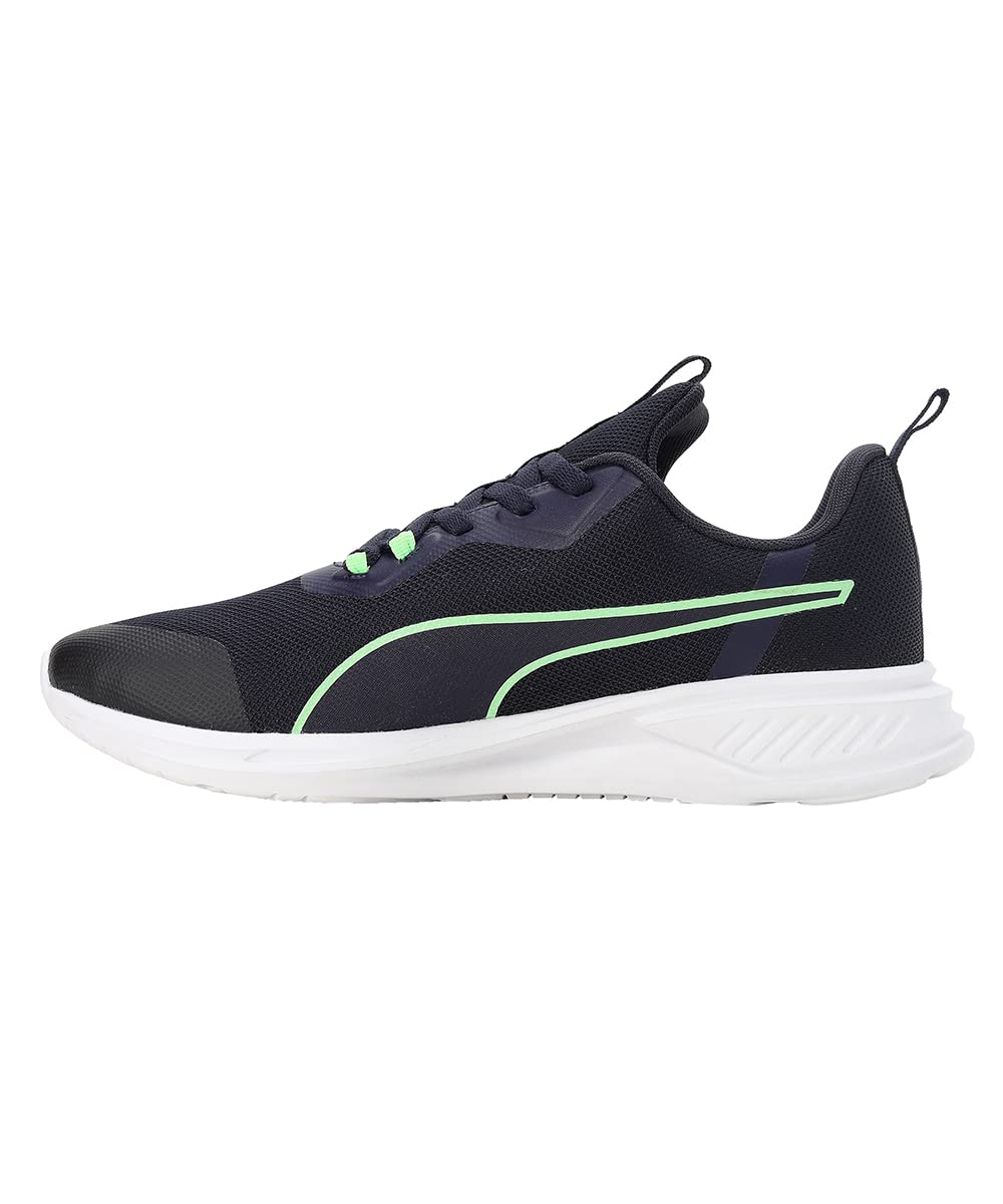 Puma Men Foam Stride Sneaker - Navy Fizzy Lime White - Image 2