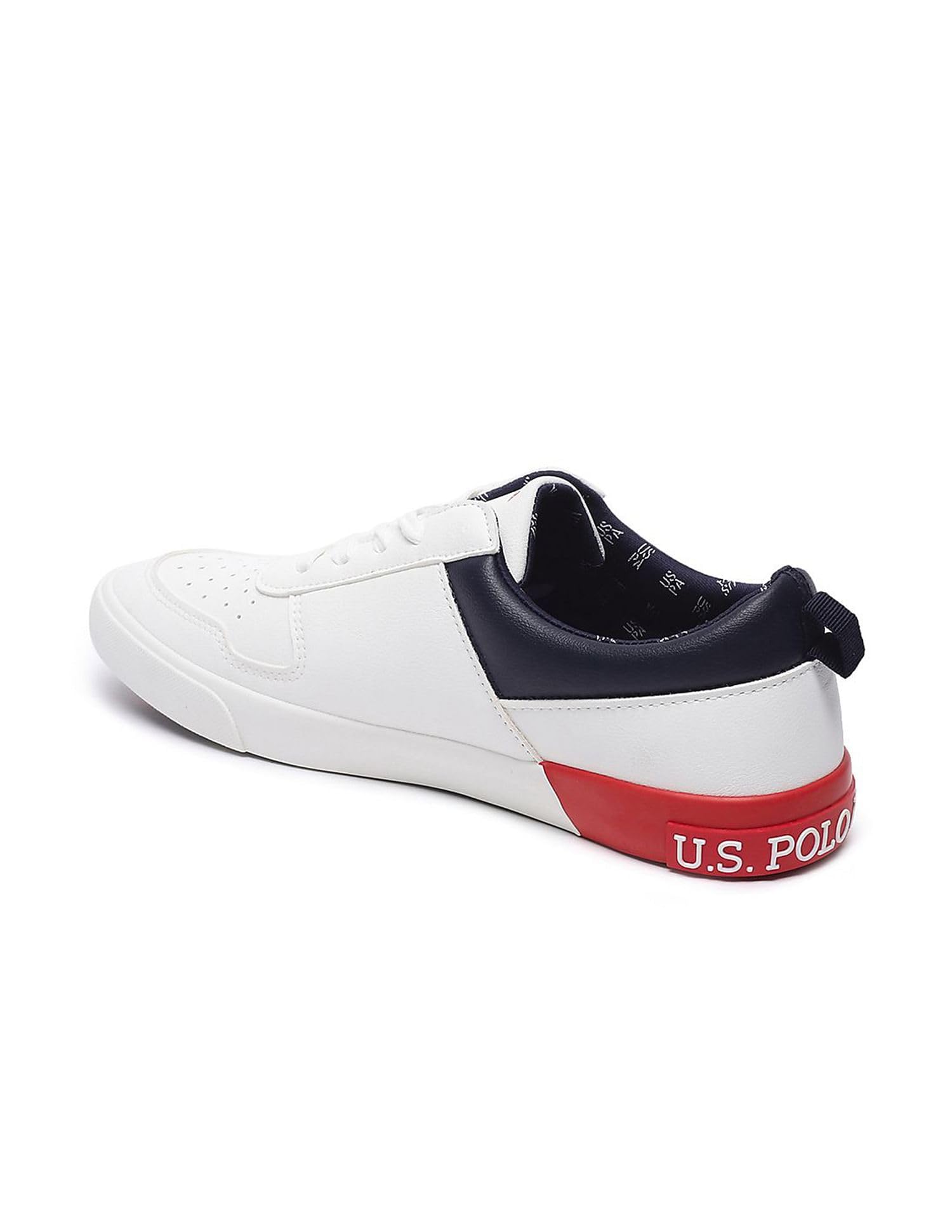 U.S. Polo Assn. Casual Sneakers for Men - Off White - Image 4