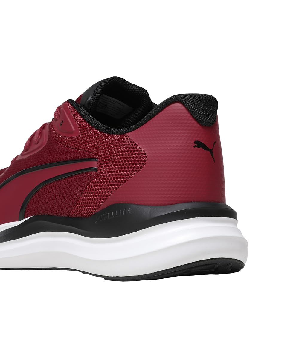 Puma Men's ComfortRise Lite Running Shoe - Red Black White - Image 4