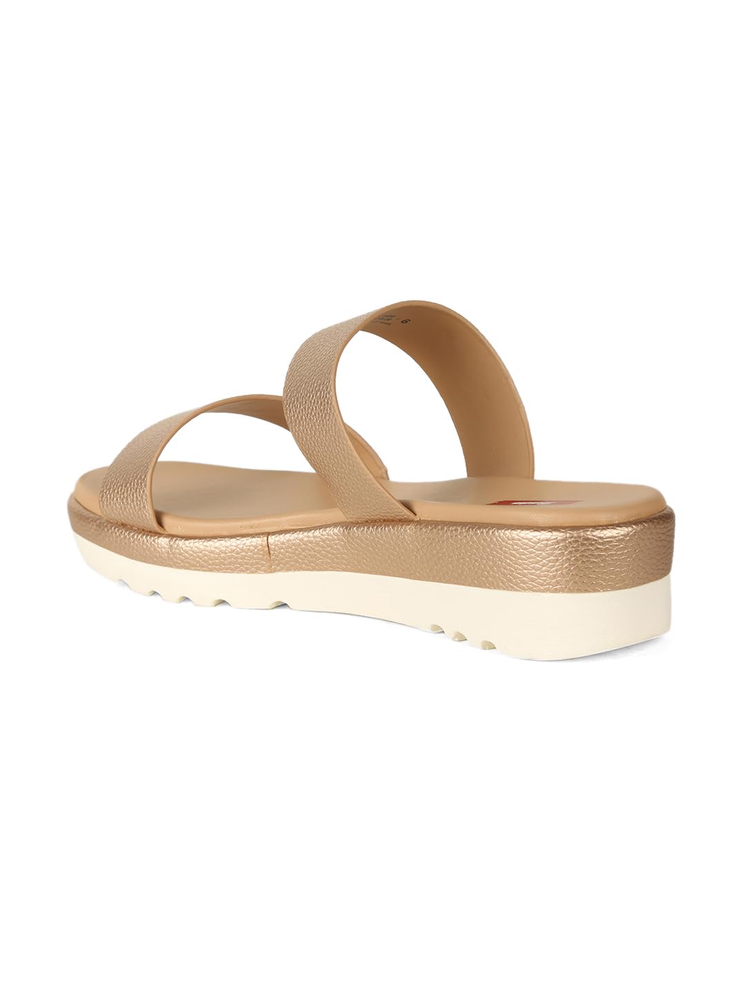 Bata Women's Rose Gold Platform Heels Sandals - Image 2