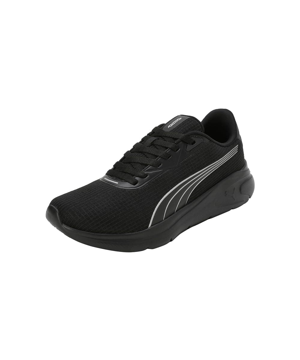 Puma Mens Exoteric Running Shoe - Black Silver