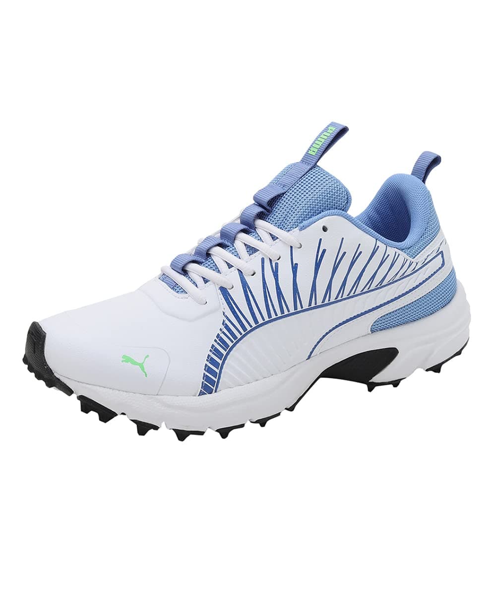 Puma Mens Cricket Shoe - White Blue Green