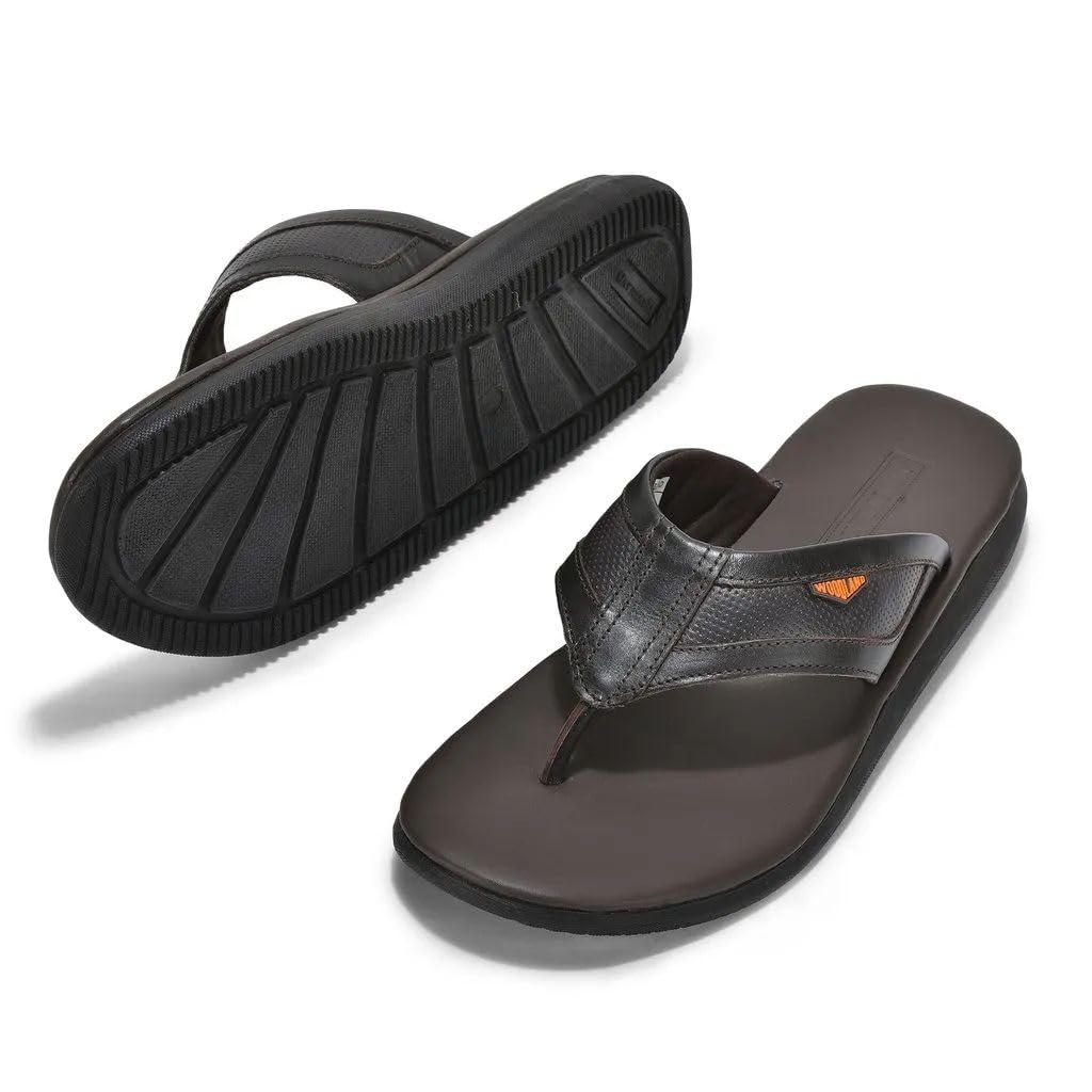 Woodland Men's PU Slipper - Brown - Image 4
