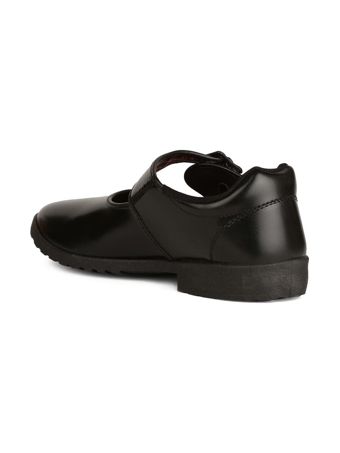 Bata Girls Black Buckle School Shoes - Image 3
