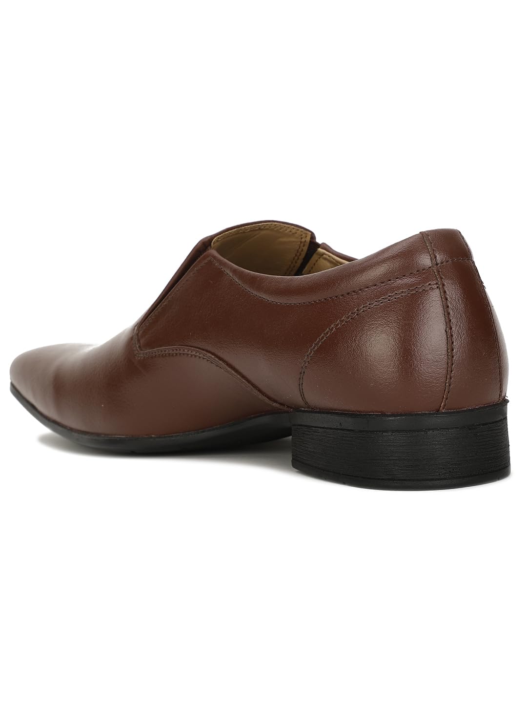 Bata Men's Slip-on Formal Shoes - Brown - Image 4