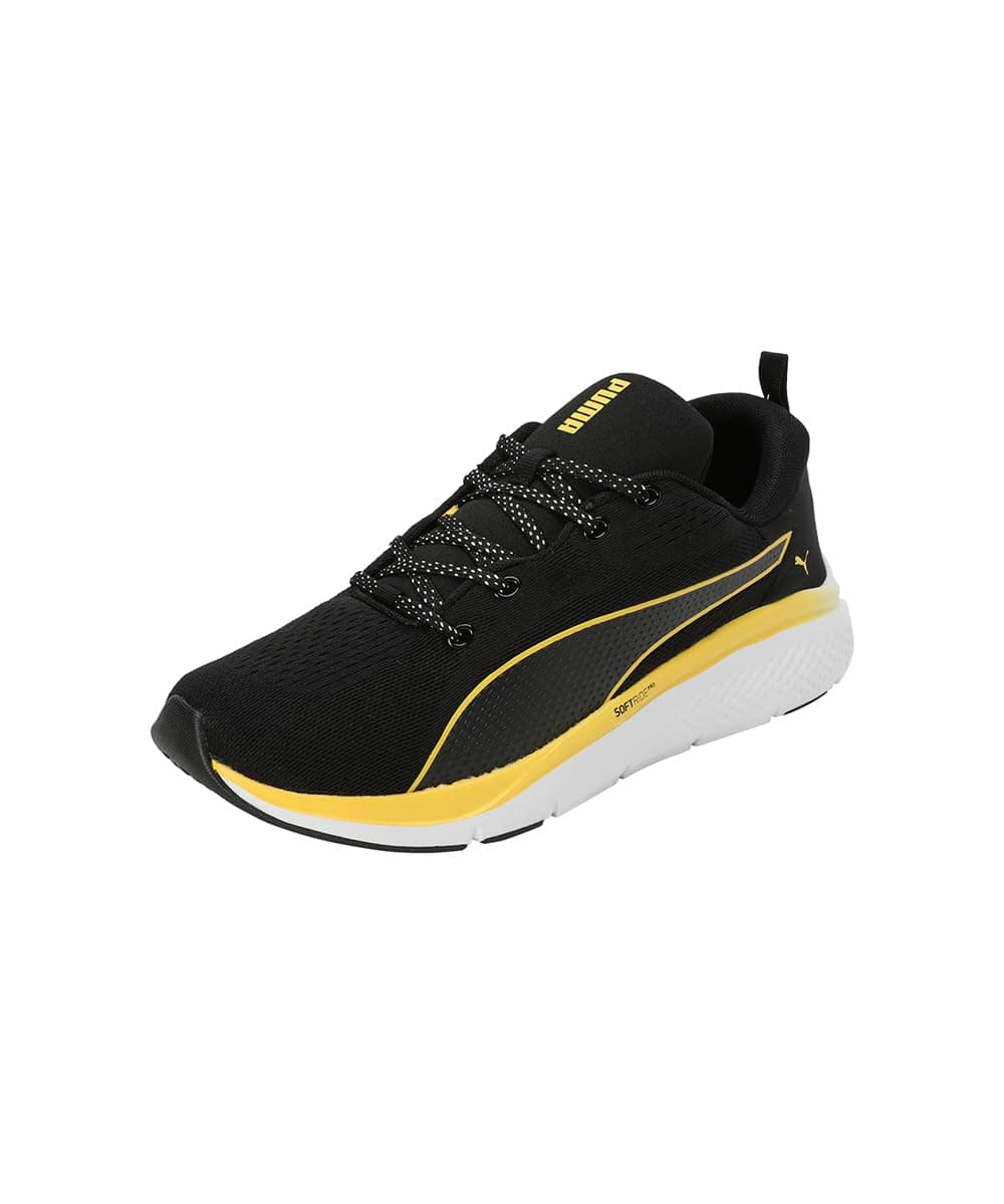 Puma Softride Pro Echo - Black Yellow Men's Running Shoe