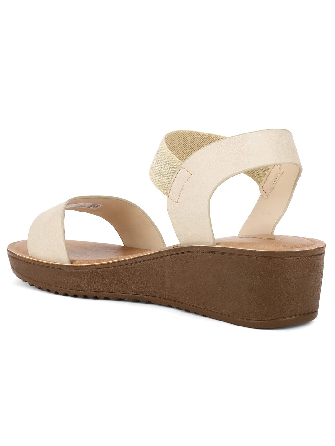 Bata Women's Wedge Heel Sandal - Beige - Image 3