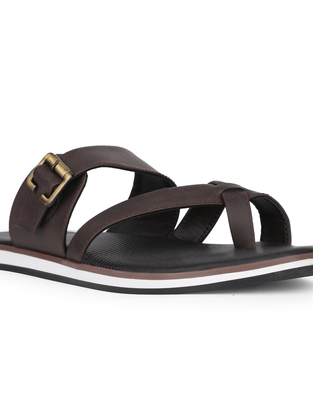Bata Men's Pedra Tr Sandals - Brown - Image 3