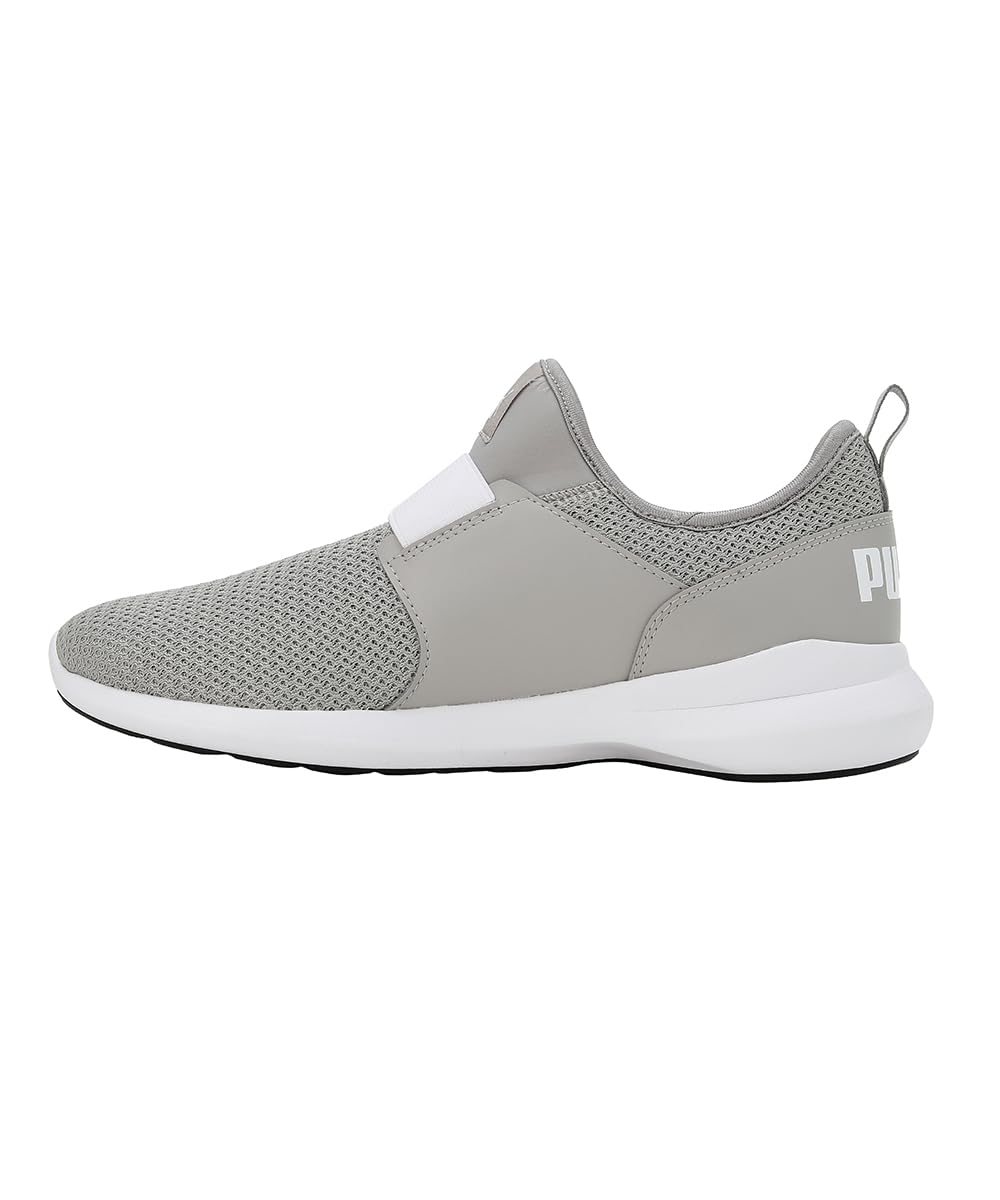 Puma Mens Pacer Slip on Sneaker - Smokey Gray White - Image 2