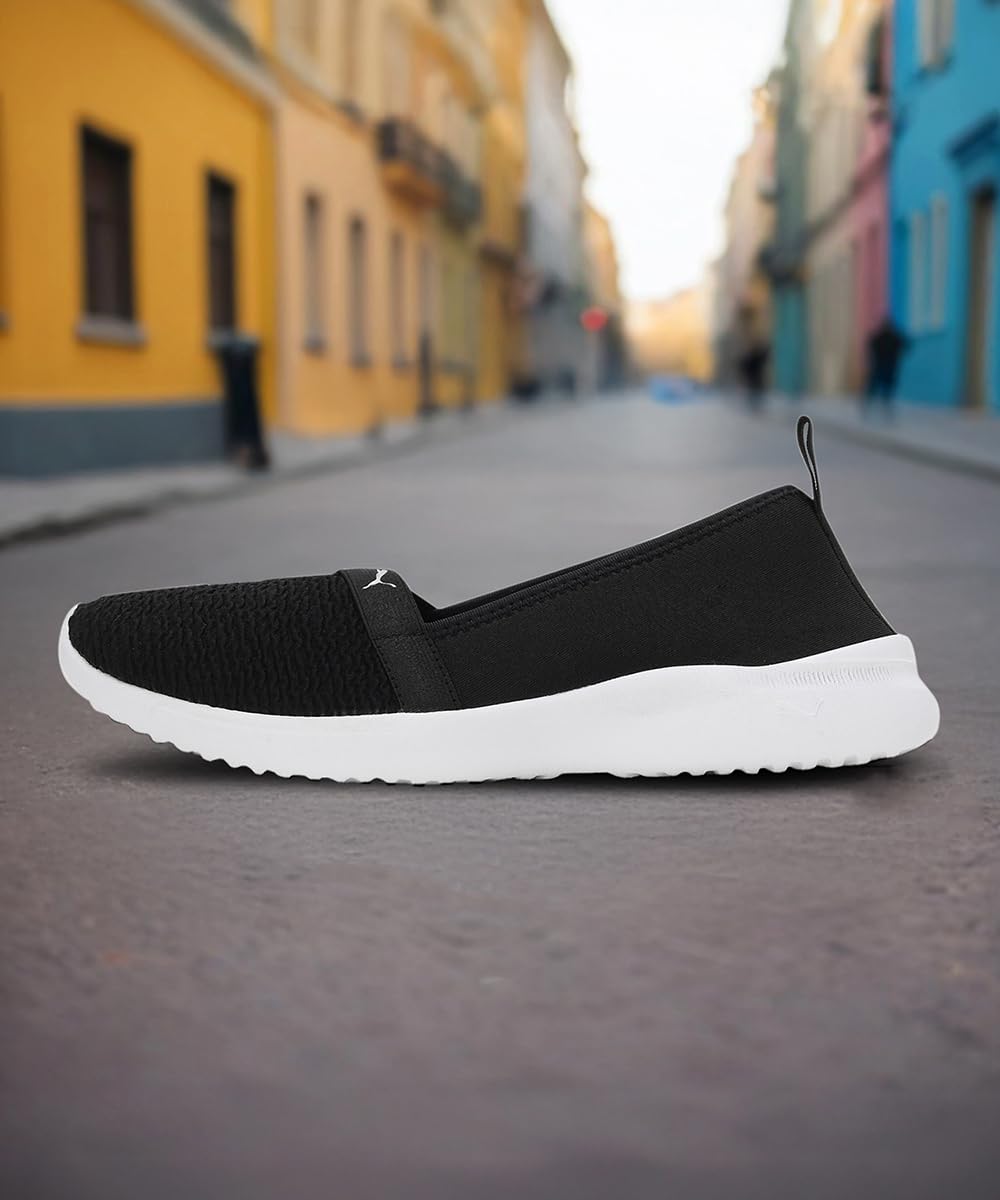 Puma Adelina Sneaker - Black Silver Women's - Image 2