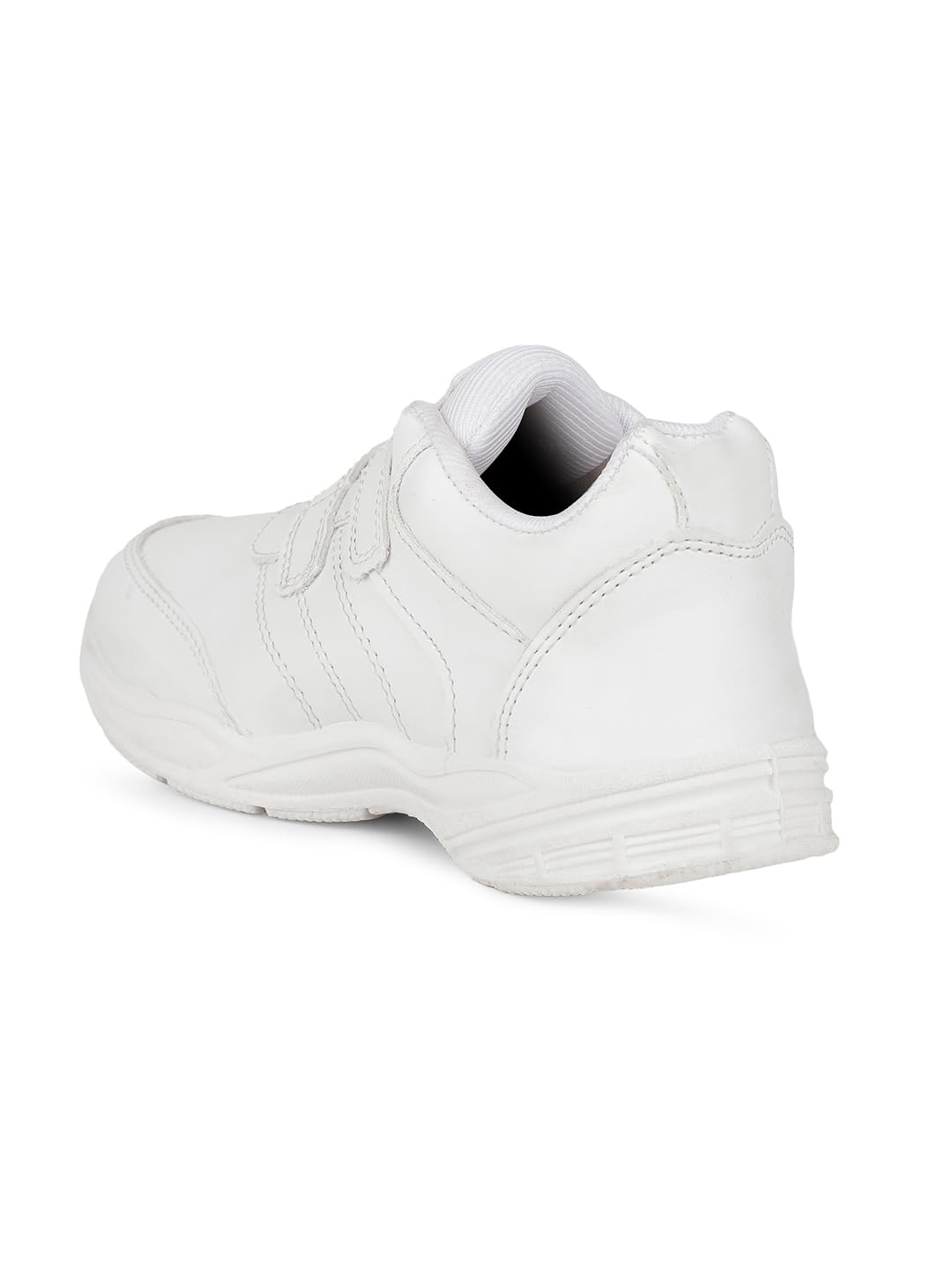 Bata Unisex White Velcro School Shoes - Image 3