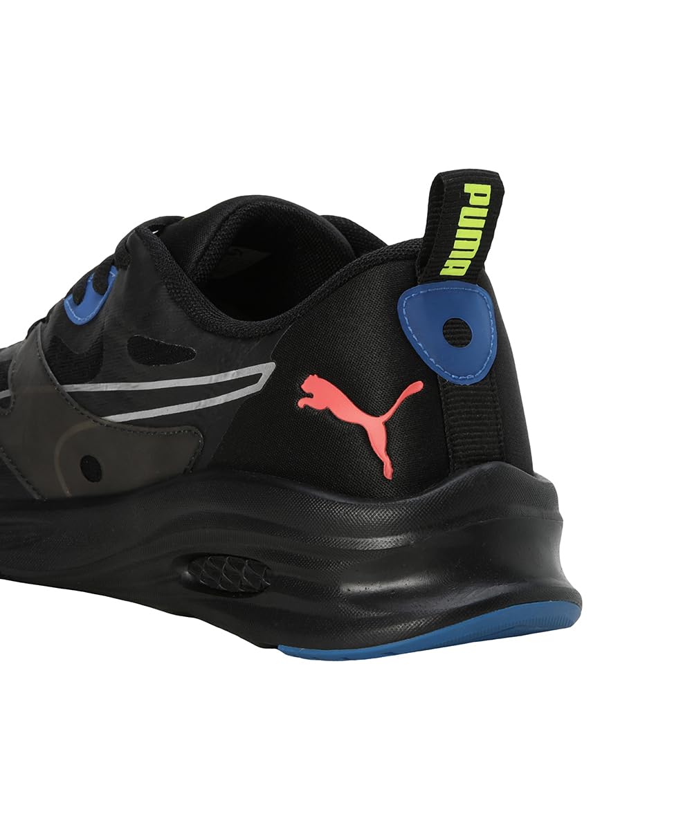 Puma ProFoam Fuego Black-Lava Blast-Yellow Alert Men's Running Shoe - Image 4