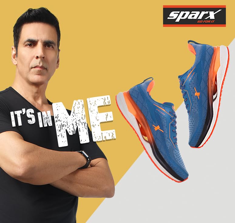 Sparx Mens Running Shoe - Blue - Image 4