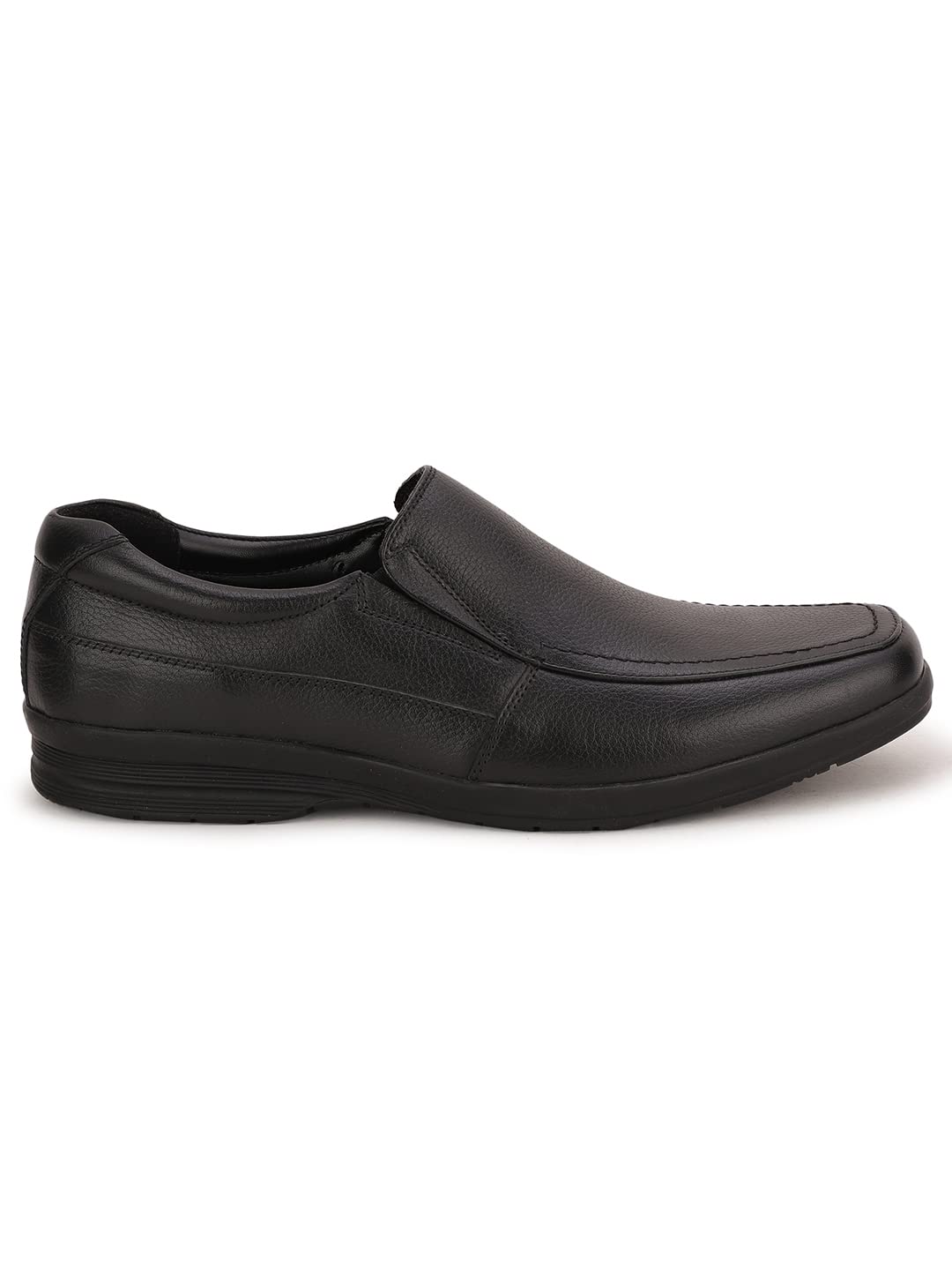 Bata Mens Dune Slipon Black Leather Formal Shoes - Image 2