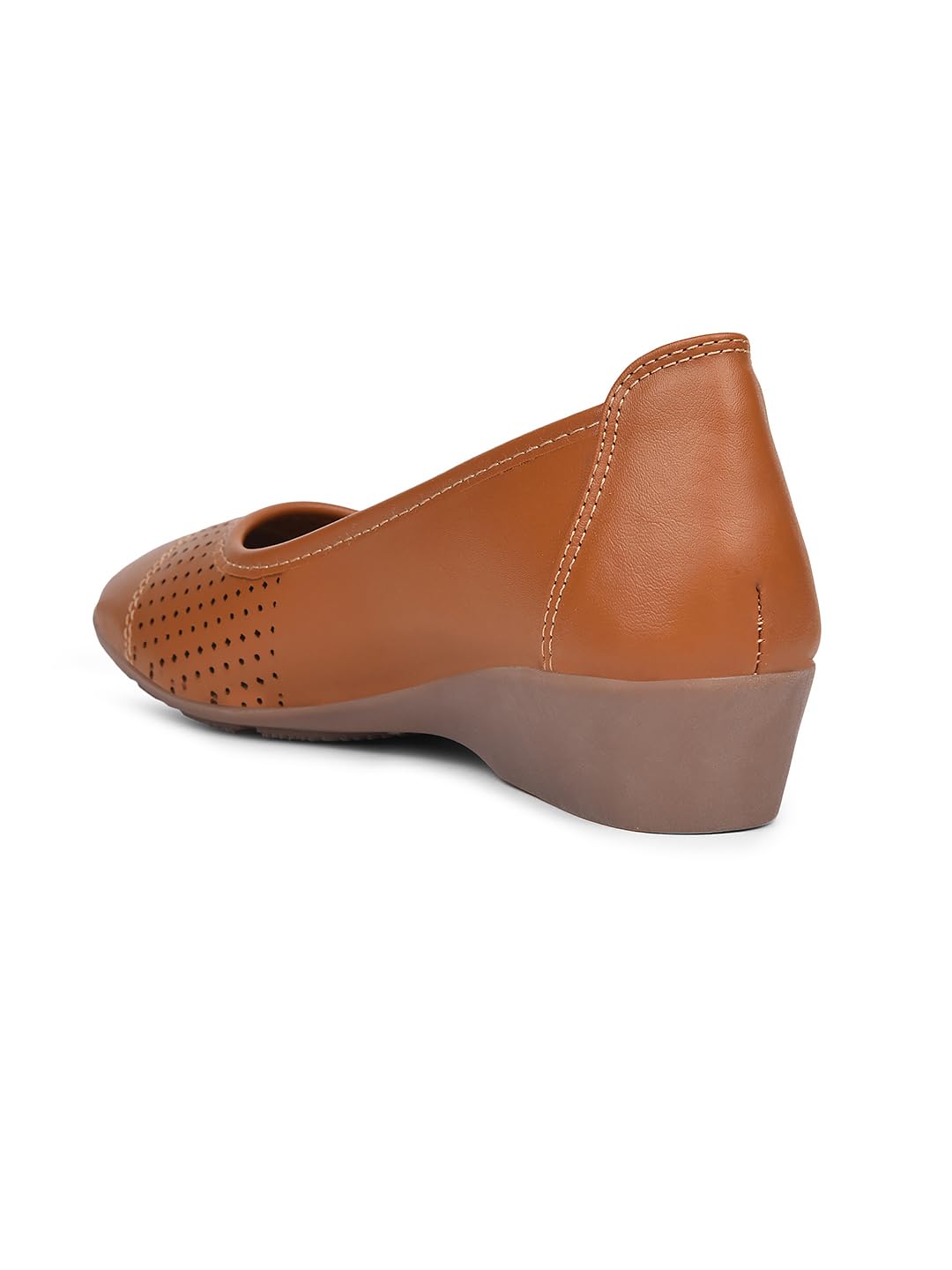 Bata Women Wedge Heel Ballerina - Tan - Image 3