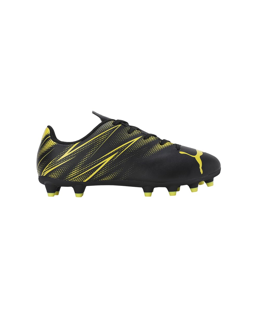 Puma ATTACANTO FG/AG Jr Black-Yellow Blaze Football Shoe - Image 3