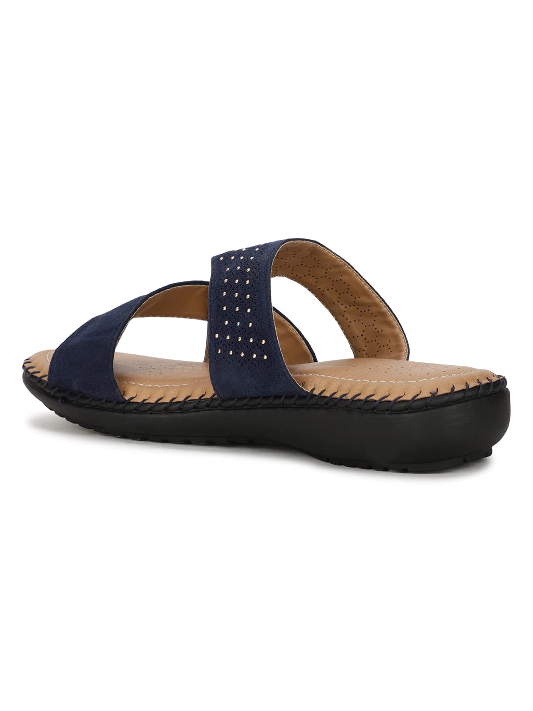 Bata Becca Mule Slippers for Women - Navy - Image 3