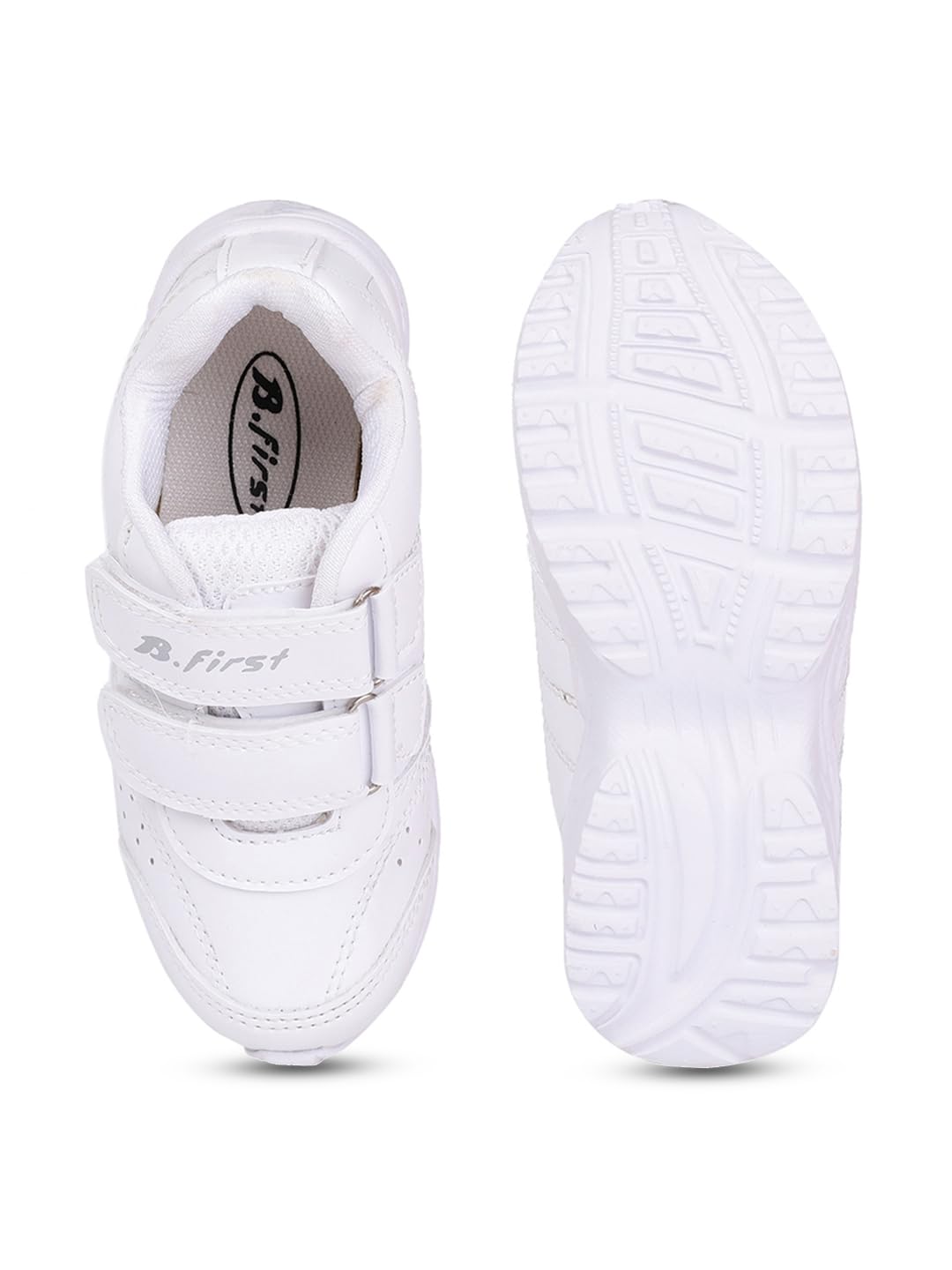 Bata Boys White Velcro School Shoes - Image 5