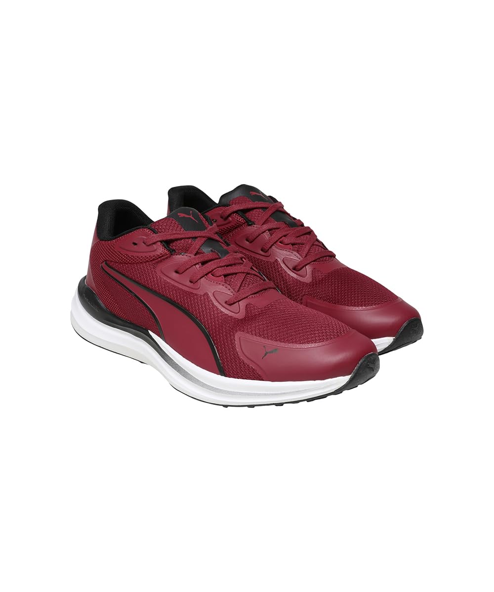 Puma Men's ComfortRise Lite Running Shoe - Red Black White - Image 5