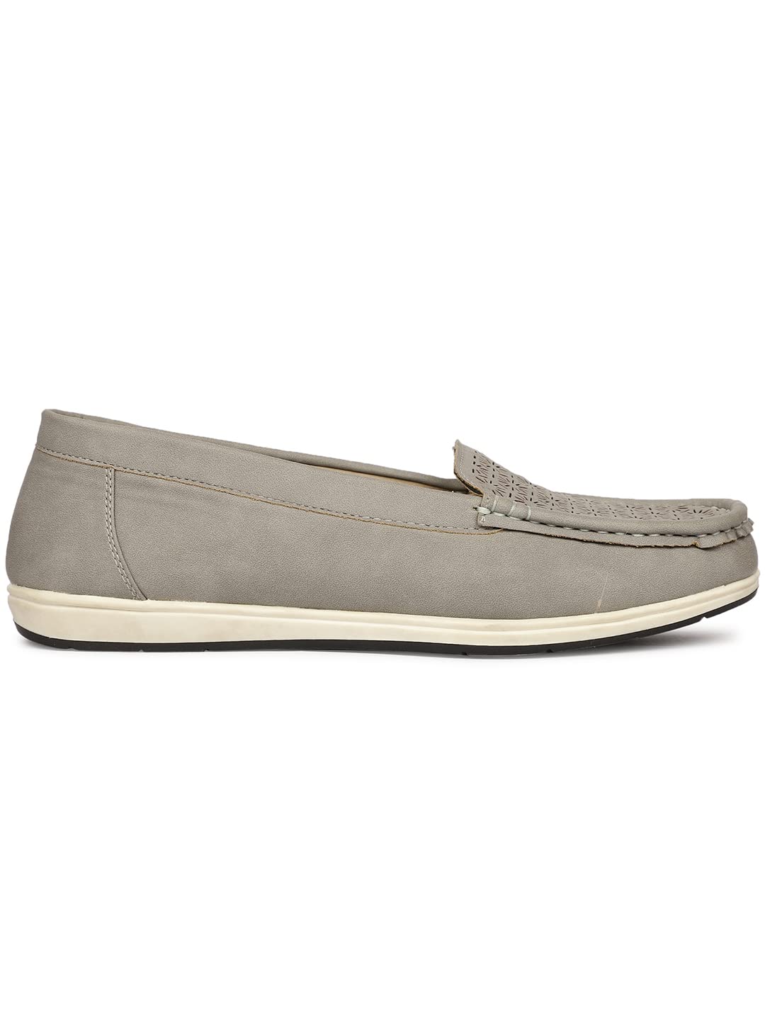 Bata Women's Mario Loafers - Grey - Image 3