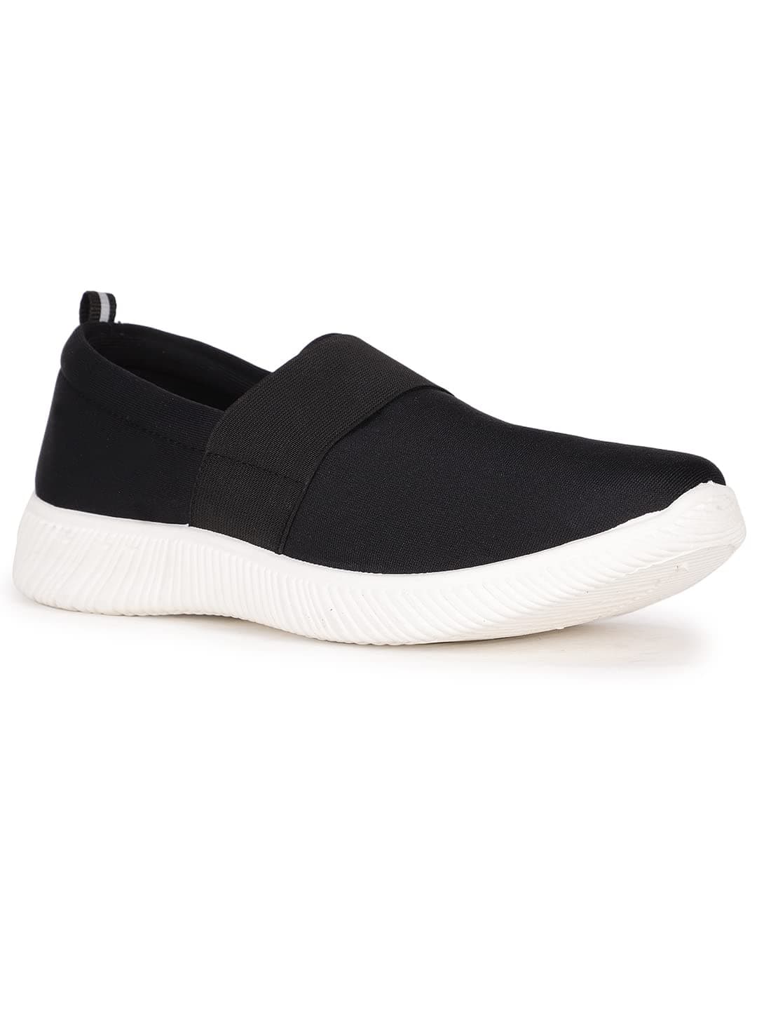 Bata Women's Black Slip-On Sneakers