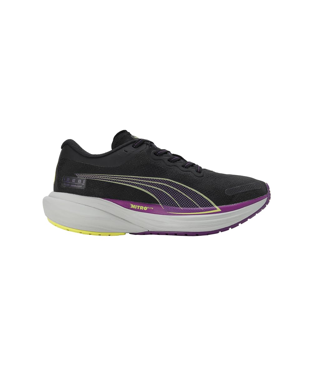 Puma Deviate Nitro 2 WTRepel WNS - Black-Purple Pop-Yellow Burst - Image 3
