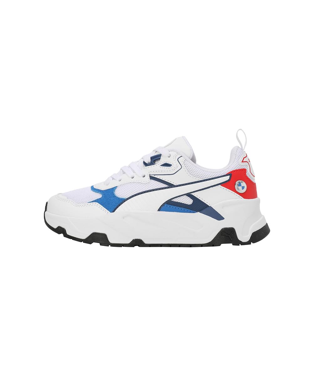 Puma BMW MMS Trinity Jr Sneaker - White Blue Red - Image 2