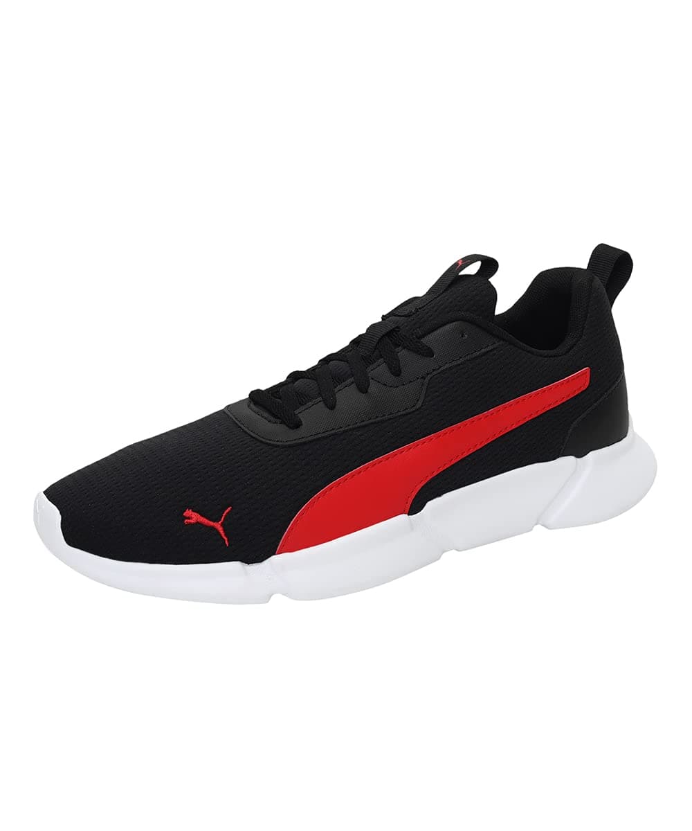 Puma Unisex Flair 2 Running Shoe - Black-High Risk Red