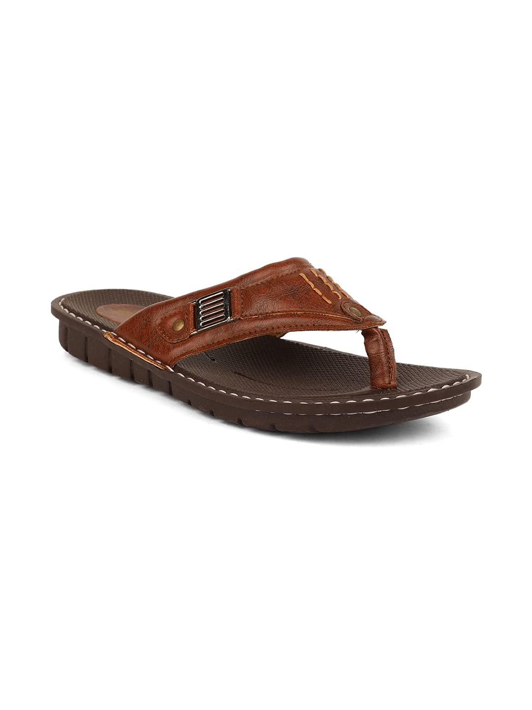 Bata Men's Brown Slip-on Sandal