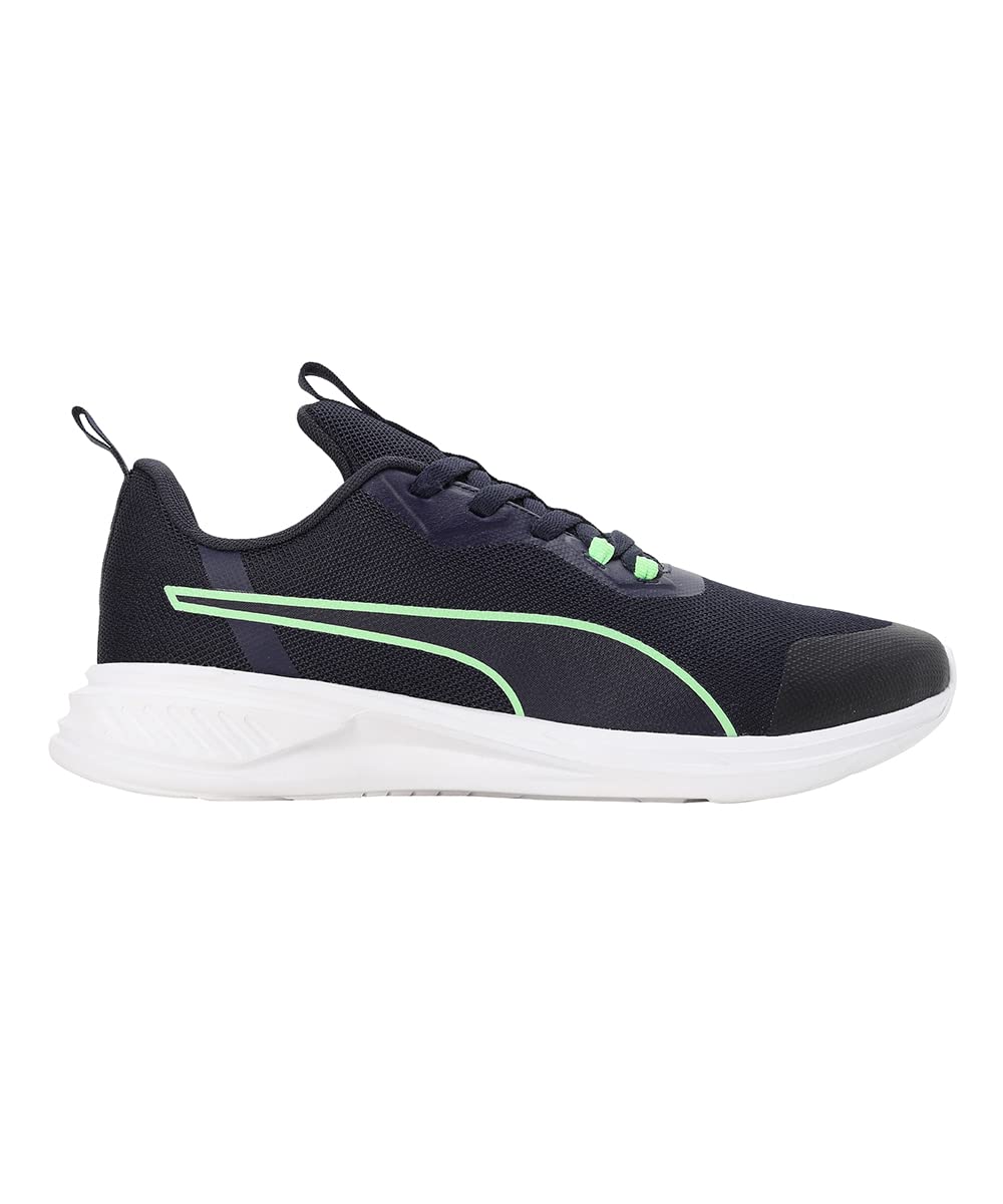 Puma Men Foam Stride Sneaker - Navy Fizzy Lime White - Image 3